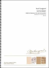 Antichrist Vocal Score cover